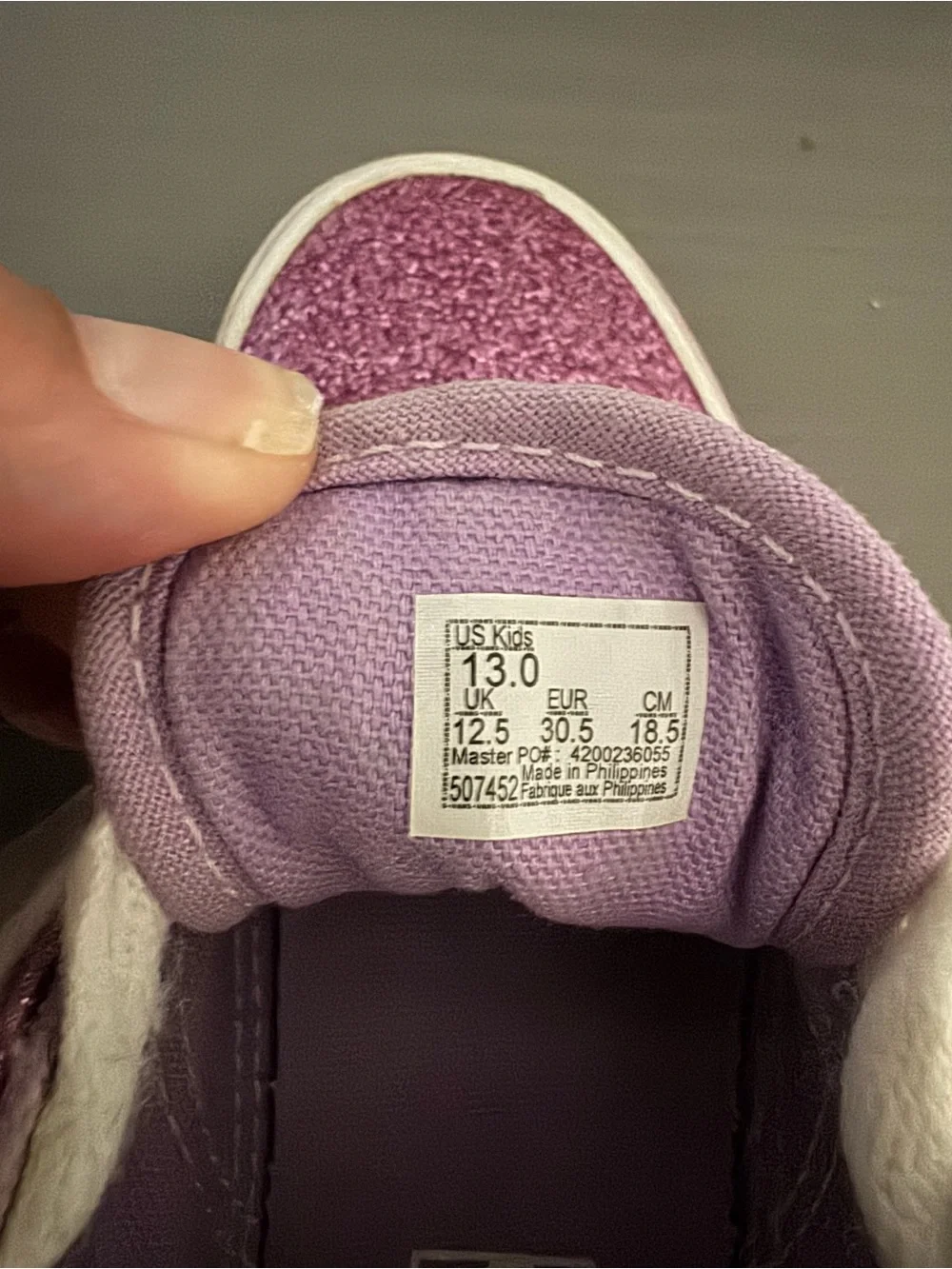 Vans Kids Glitter Lace-Up Sneakers in Sparkling Pink